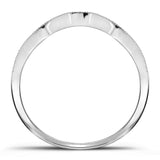 14kt White Gold Round Diamond Bridal Wedding Ring Band Set 7/8 Cttw