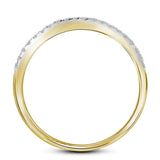 14kt Yellow Gold Diamond EGL Round Bridal Wedding Ring Band Set 1 Cttw