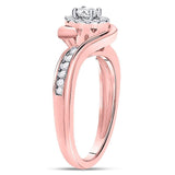 14kt Rose Gold Womens Round Diamond Solitaire Bridal Wedding Engagement Ring 1/2 Cttw