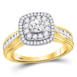 14kt Yellow Gold Womens Round Diamond Solitaire Bridal Wedding Engagement Ring 1.00 Cttw