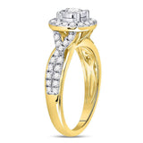 14kt Yellow Gold Round Diamond Solitaire Bridal Wedding Engagement Ring 3/4 Cttw
