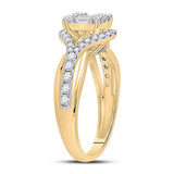 14kt Yellow Gold Womens Baguette Diamond Fashion Ring 3/4 Cttw