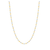 10kt Yellow Gold Mens Round Diamond 18-inch Ball Link Chain Necklace 4 Cttw